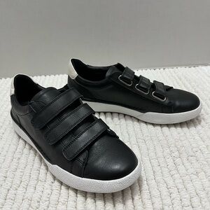 Josef Seibel Black Leather Velcro Sneakers Size EU 37 , US 6 Womens
